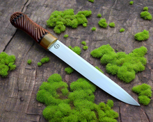 Load image into Gallery viewer, Wolfsbane: Heirloom-Quality Scottish Dirk with Brass Accents &amp; Stabilized Satin Wood
