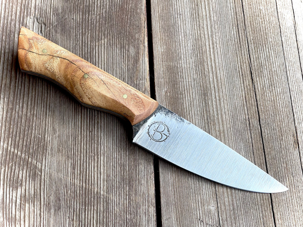 Aspero - Forged W1 Hunting Knife with natural Stabilized Maple Handle
