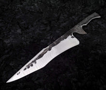 Load image into Gallery viewer, Indestructible Forged Bowie Knife + Hand Tooled Leather Sheath
