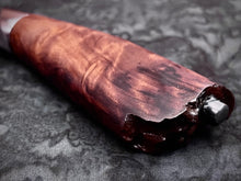 Load image into Gallery viewer, Quattro - Forged W1 Hawksbill Knife, Integral Bolster, Redwood Burl Knife
