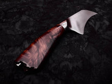 Load image into Gallery viewer, Quattro - Forged W1 Hawksbill Knife, Integral Bolster, Redwood Burl Knife
